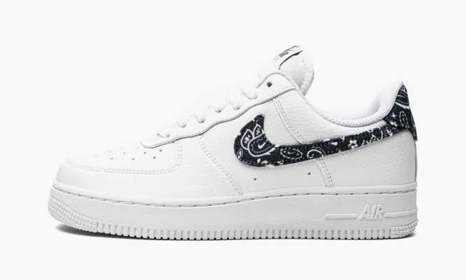 Кроссовки Nike Air Force 1 Low '07 Essential WMNS «White Black Paisley» белый