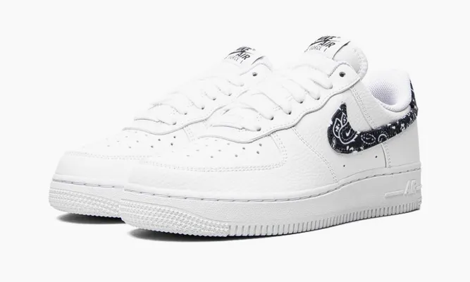 Кроссовки Nike Air Force 1 Low '07 Essential WMNS «White Black Paisley» белый