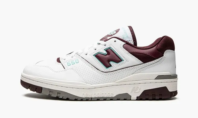 Кроссовки New Balance 550 «Burgundy Cyan» белый
