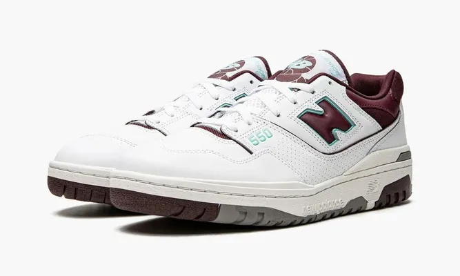 Кроссовки New Balance 550 «Burgundy Cyan» белый