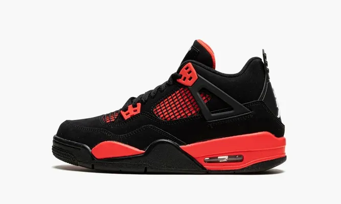 Кроссовки Air Jordan 4 GS «Red Thunder» желтый