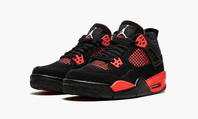Кроссовки Air Jordan 4 GS «Red Thunder» желтый