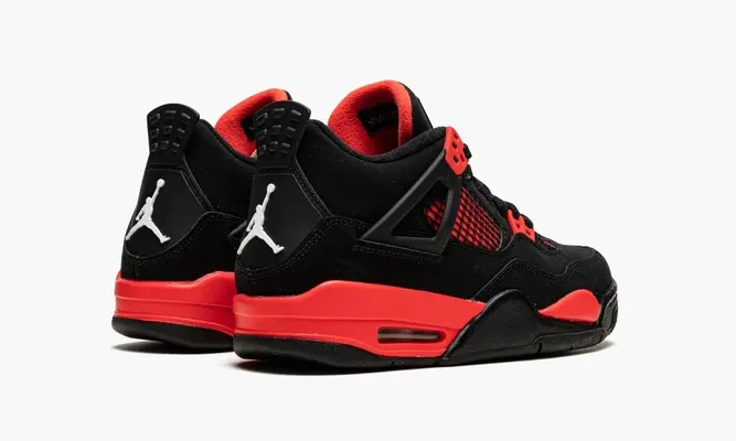Кроссовки Air Jordan 4 GS «Red Thunder» желтый