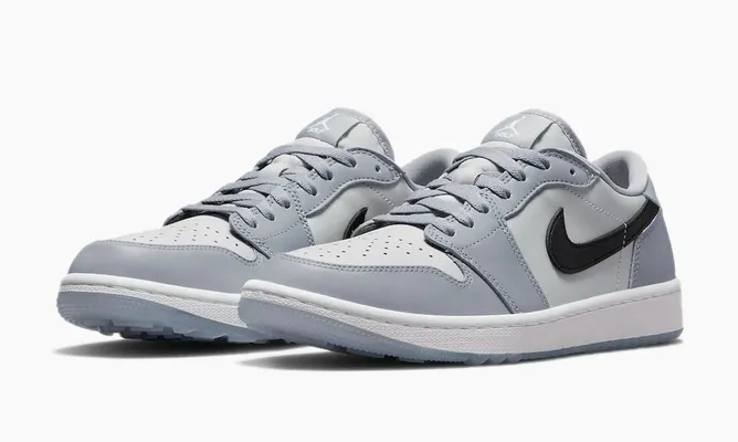Кроссовки Air Jordan 1 Retro Low Golf «Wolf Grey» серый