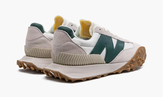 Кроссовки New Balance Xc-72 «Sea Salt Nightwatch Green Team Red» серый