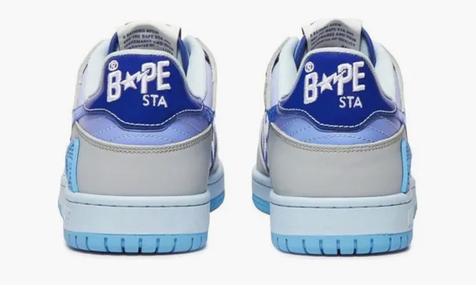 Кроссовки A Bathing Ape BAPE SK8 Sta «Blue White» lightBlue