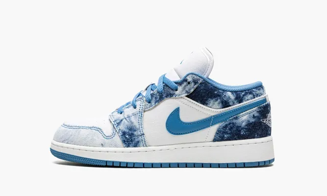 Кроссовки Air Jordan 1 Low GS «Washed Denim» lightBlue