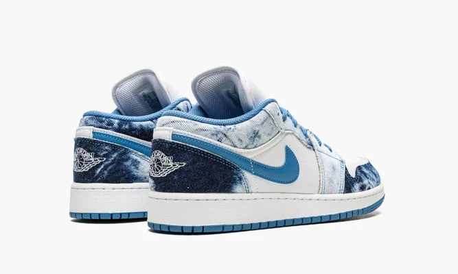 Кроссовки Air Jordan 1 Low GS «Washed Denim» lightBlue