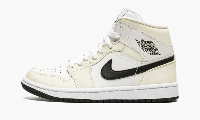 Кроссовки Air Jordan 1 Mid WMNS «Coconut Milk» кремовый