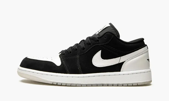 Кроссовки Air Jordan 1 Low «Diamond Shorts» черный