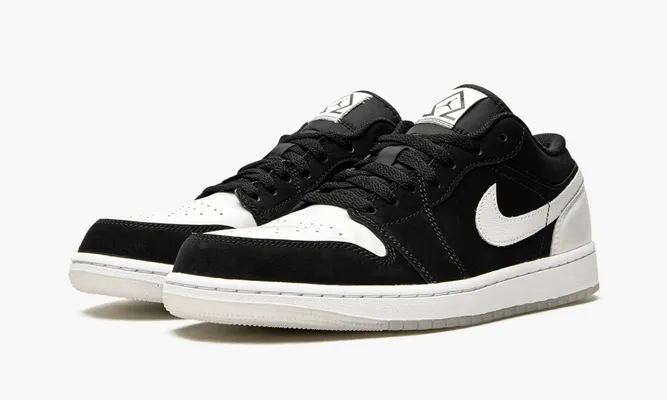 Кроссовки Air Jordan 1 Low «Diamond Shorts» черный