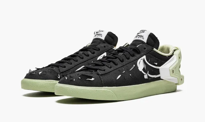 Кроссовки Nike Blazer Low «Acronym Black Olive Aura» черный