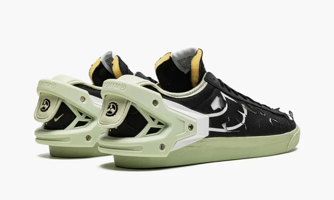 Кроссовки Nike Blazer Low «Acronym Black Olive Aura» черный