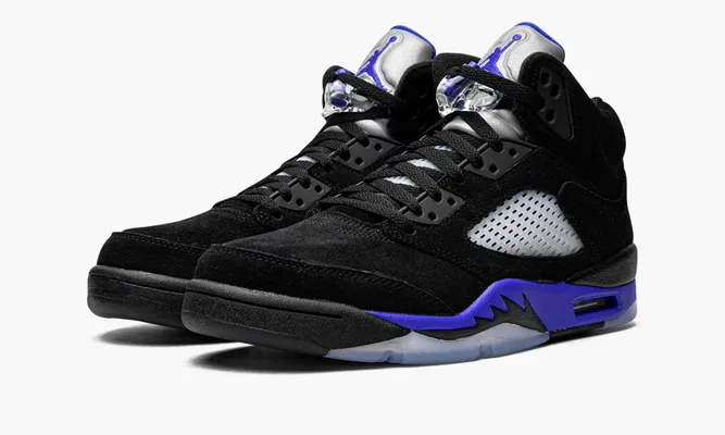 Кроссовки Air Jordan 5 Retro «Racer Blue» черный