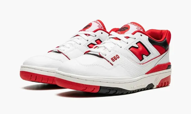 Кроссовки New Balance 550 «White Red» белый