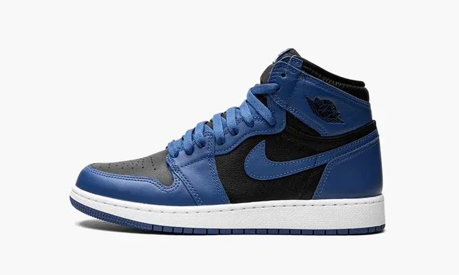 Кроссовки Air Jordan 1 High OG GS «Dark Marina Blue» синий