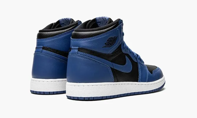 Кроссовки Air Jordan 1 High OG GS «Dark Marina Blue» синий