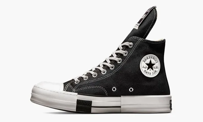 Кроссовки Rick Owens X Converse Drkshdw Drkstar Chuck Taylor All Star High «Black» черный