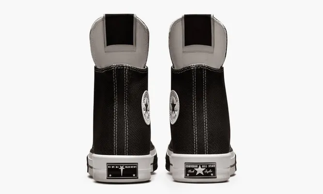 Кроссовки Rick Owens X Converse Drkshdw Drkstar Chuck Taylor All Star High «Black» черный
