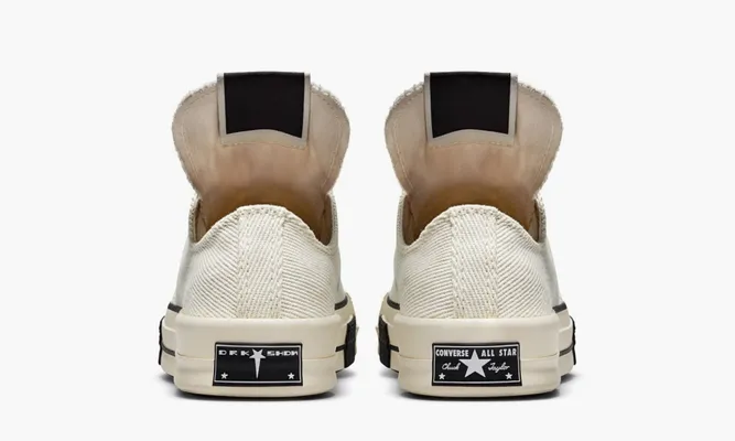Кроссовки Rick Owens X Converse Drkshdw Drkstar Chuck Taylor All-star 70 Ox «White» кремовый