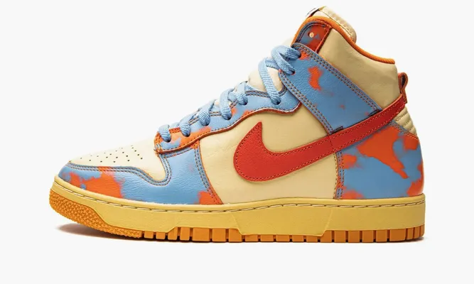 Кроссовки Nike Dunk High «1985 Orange Acid Wash» разноцветный