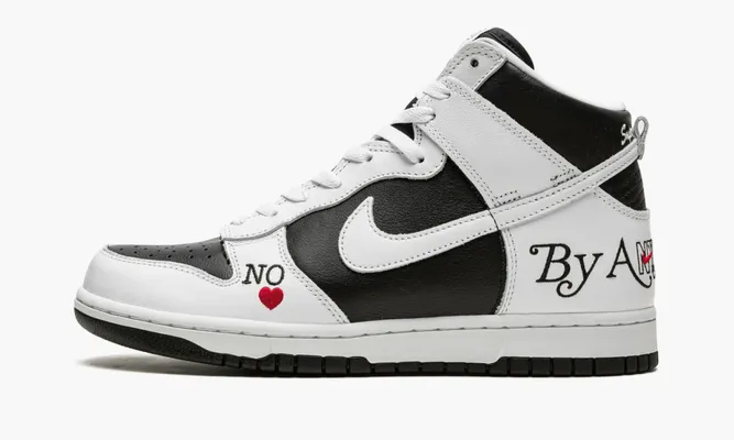 Кроссовки Nike SB Dunk High «Supreme By Any Means Black» черный