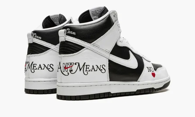 Кроссовки Nike SB Dunk High «Supreme By Any Means Black» черный