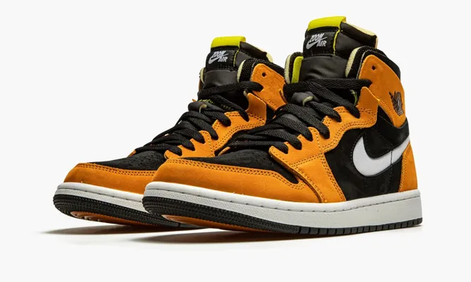 Кроссовки Jordan 1 Zoom Air CMFT «Black / Monarch» оранжевый