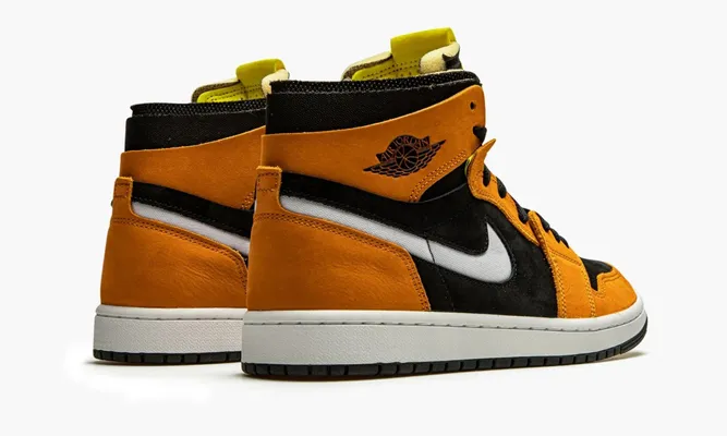 Кроссовки Jordan 1 Zoom Air CMFT «Black / Monarch» оранжевый