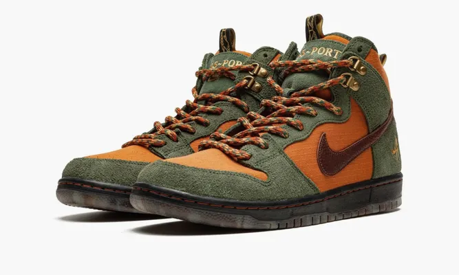 Кроссовки Nike SB Dunk High «Pass Port Work Boots» оранжевый