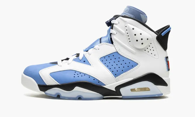 Кроссовки Air Jordan 6 Retro «Unc White» синий