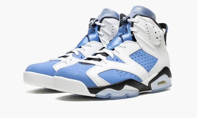 Кроссовки Air Jordan 6 Retro «Unc White» синий