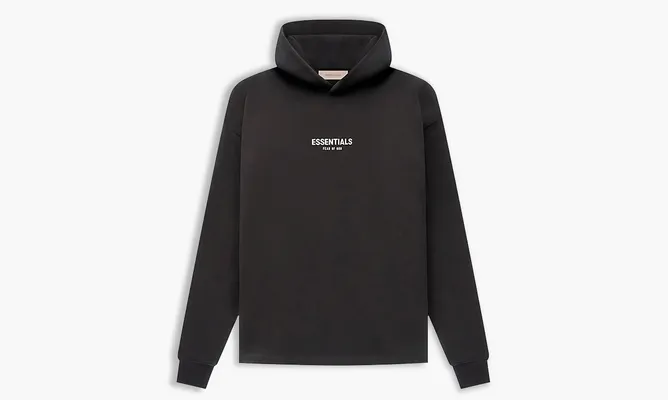 Одежда Essentials Relaxed Hoodie «Iron» черный