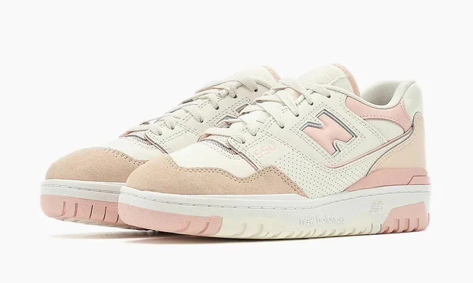 Кроссовки New Balance 550 WMNS «White Pink» розовый