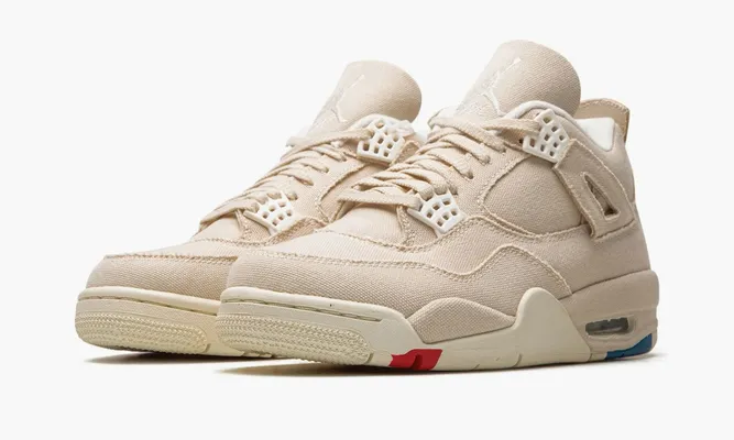 Кроссовки Air Jordan 4 Retro WMNS «Blank Canvas» кремовый