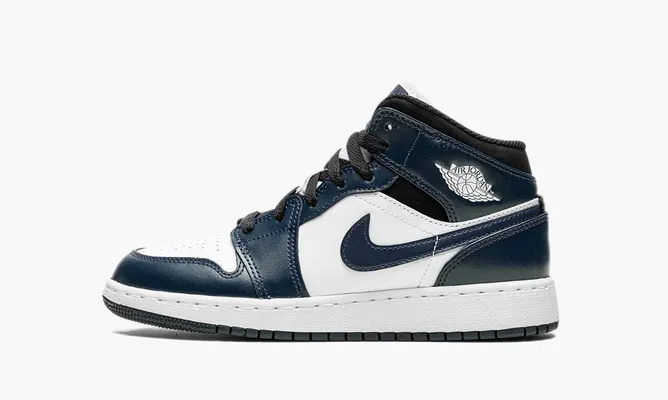Кроссовки Air Jordan 1 Mid GS «Armory Navy» синий