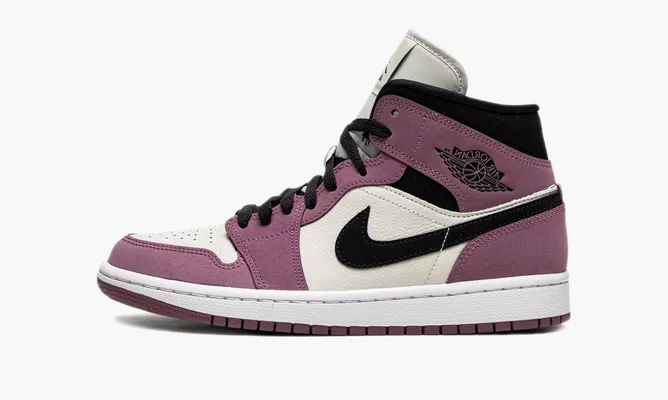 Кроссовки Air Jordan 1 WMNS Mid SE «Light Mulberry» розовый