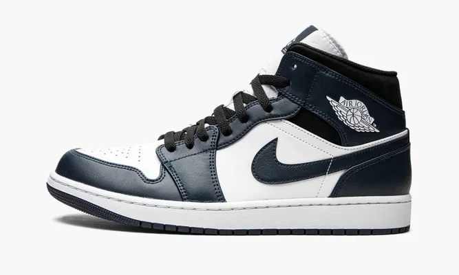 Кроссовки Air Jordan 1 Mid «Armory Navy» синий