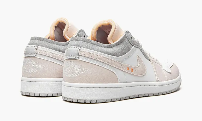 Кроссовки Air Jordan 1 Low GS «Inside Out Cream White Light Grey» белый,кремовый