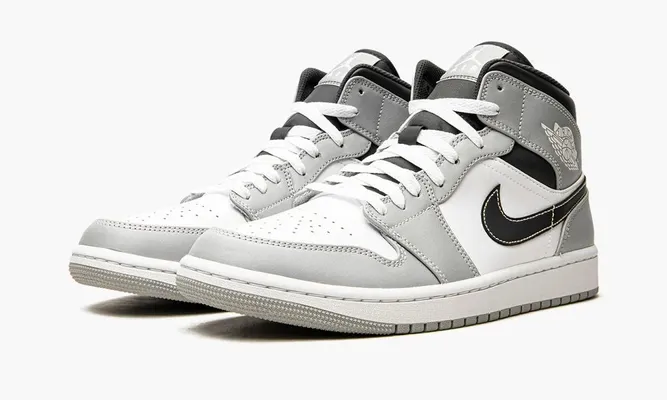 Кроссовки Air Jordan 1 Mid «Light Smoke Grey Anthracite» серый