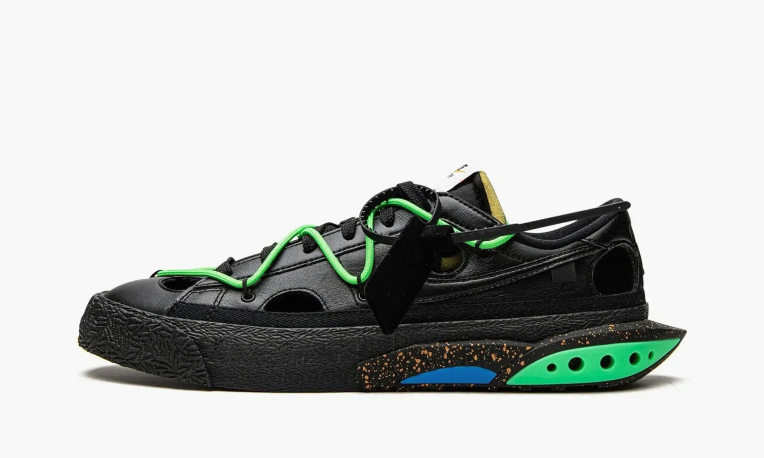 Nike Blazer Low «Off-white Black Electro Green»