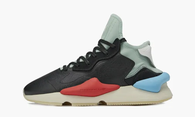 Кроссовки Adidas Y-3 Kaiwa «Black Blush Green» черный
