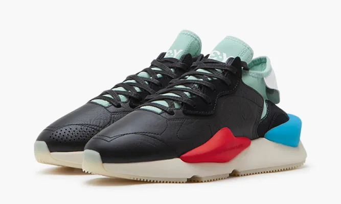 Кроссовки Adidas Y-3 Kaiwa «Black Blush Green» черный
