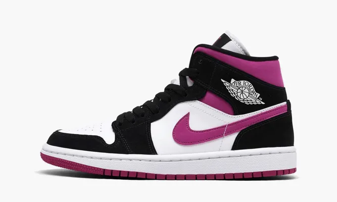 Кроссовки Air Jordan 1 Mid WMNS «Magenta» розовый