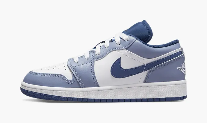 Кроссовки Air Jordan 1 Low GS «State Blue Navy» синий