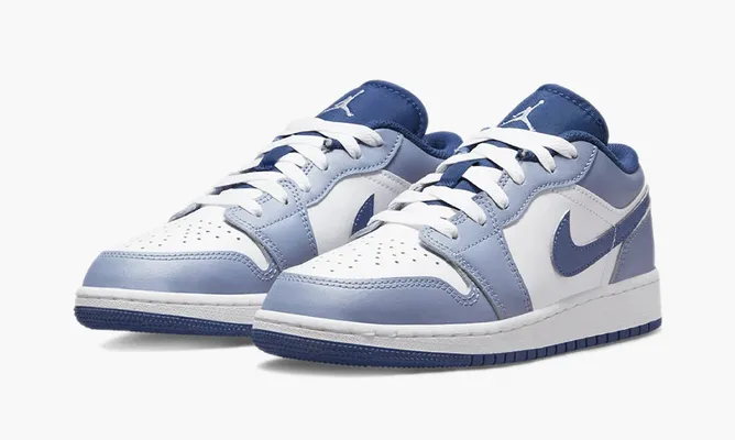 Кроссовки Air Jordan 1 Low GS «State Blue Navy» синий