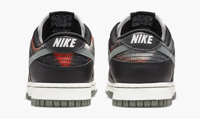 Кроссовки Nike Dunk Low «Graffiti Black Red» разноцветный