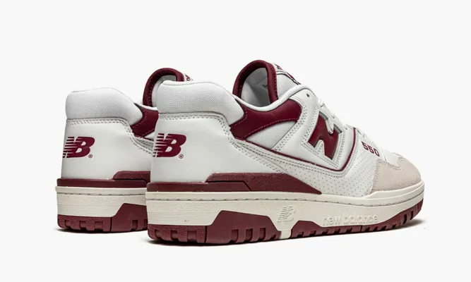 Кроссовки New Balance 550 «Sea Salt Burgundy» кремовый
