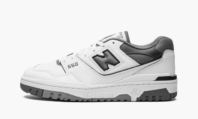 Кроссовки New Balance 550 «White Grey Dark Grey» белый
