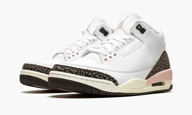 Кроссовки Air Jordan 3 WMNS «Neapolitan Dark Mocha» белый